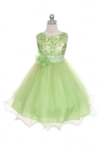Платье для девочки Карнавал зеленое
